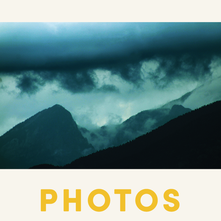 photo of mountains, link to photos page